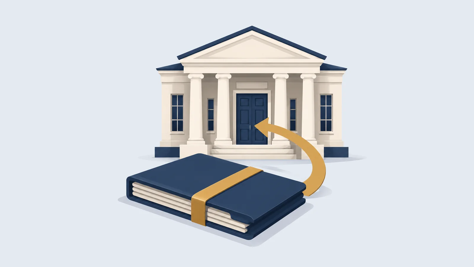 Court building with a closed file, for the case dismissed guide Bangladesh