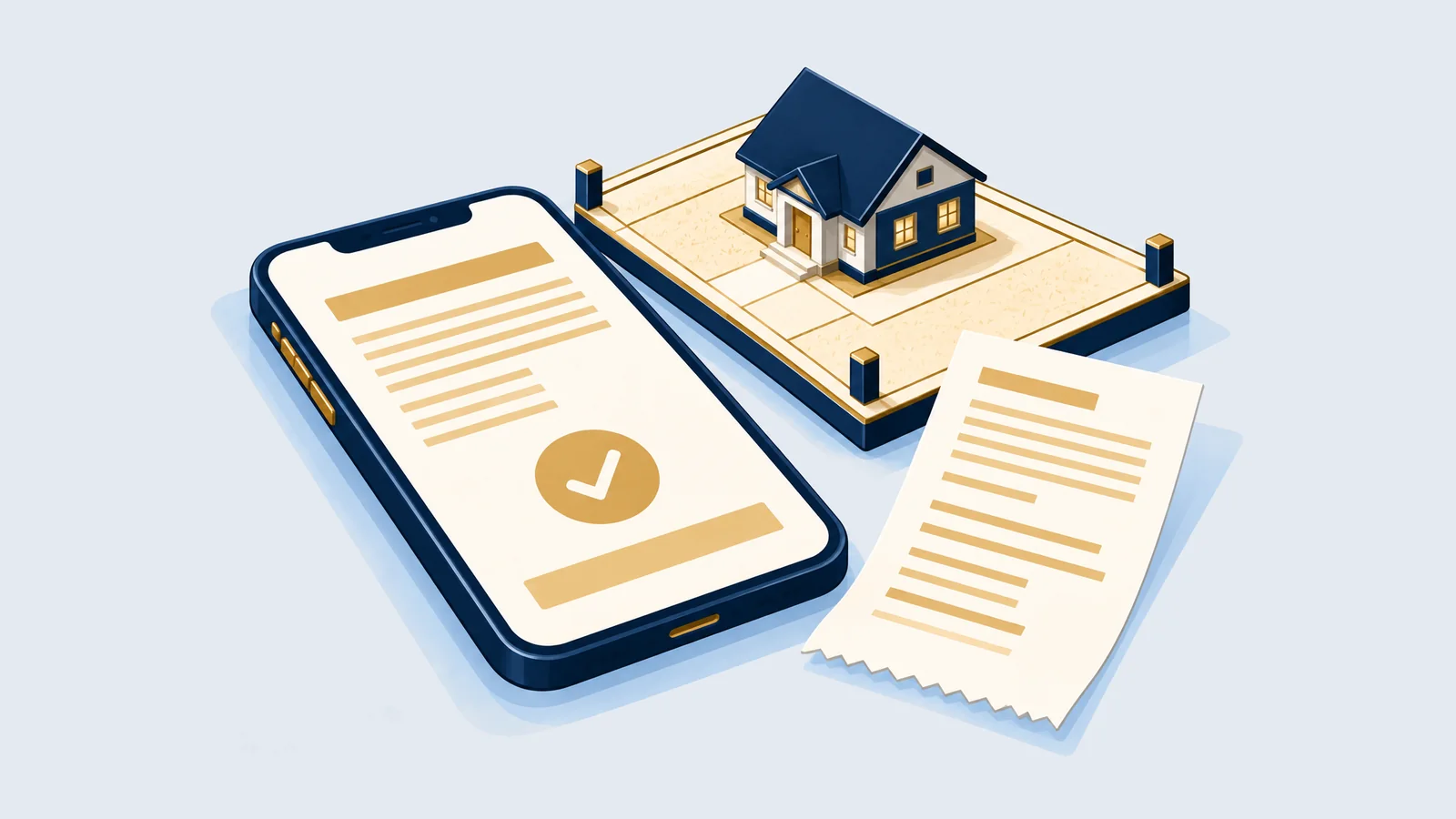 Illustration of a land development tax (khajna) receipt for paying land tax online in Bangladesh