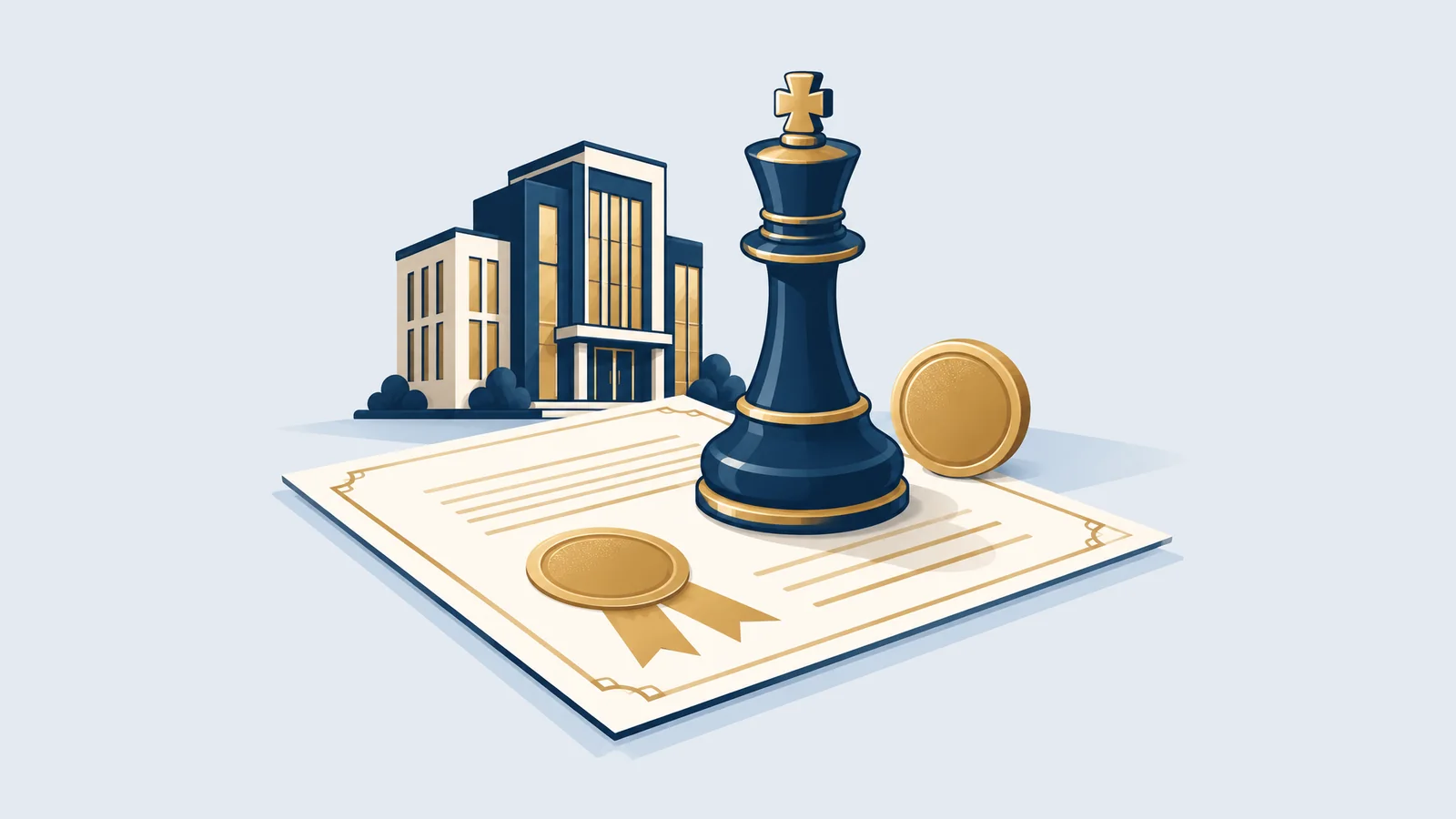 A single chess piece on a company certificate, for a One Person Company (OPC) in Bangladesh
